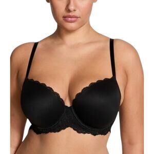 Dream Angels Lined Demi Bust Lace Black 34DDD